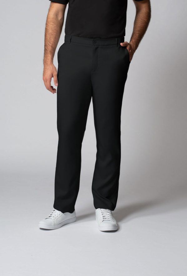 Pants Faux Linen Negro